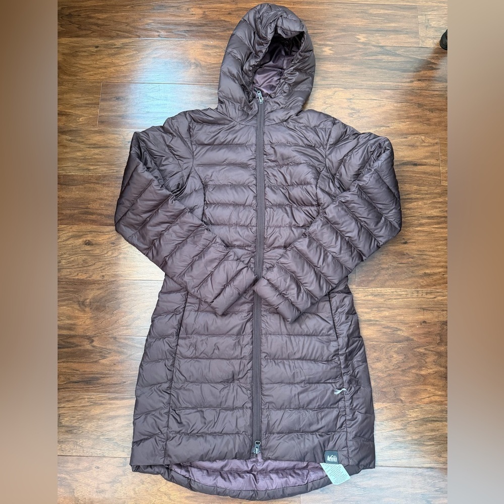 REI Co-op Long Down Puffer Jacket Size XS